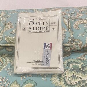 Town & Country Linen Satin Stripe Fabric Tablecloth